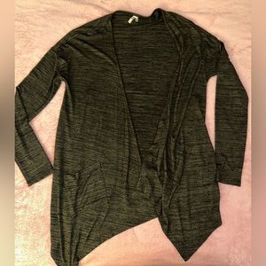 Green cardigan